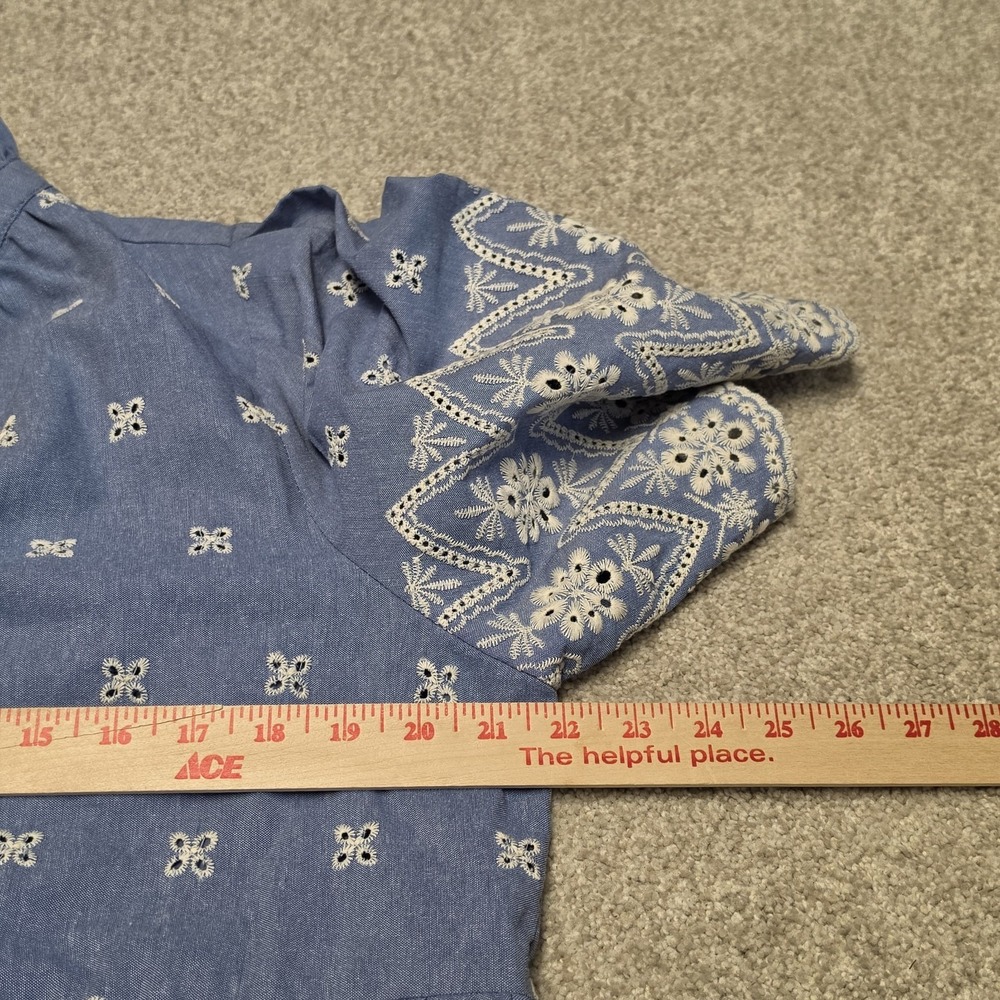 TUCKERNUCK Chambray Embroidered Crawford Dress Sz XL NWT Retail $188 Tuckernuck - Picture 7 of 9